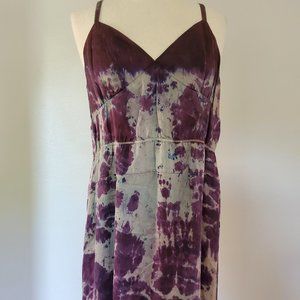 J. Crew Silk Cocktail Party Dress tie dye large XL
